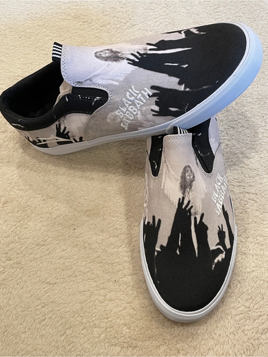 Lakai Owen VLK SMU Mens Size 10 Skate Shoes Black Sabbath Slip On Sneakers NWOB main image 5